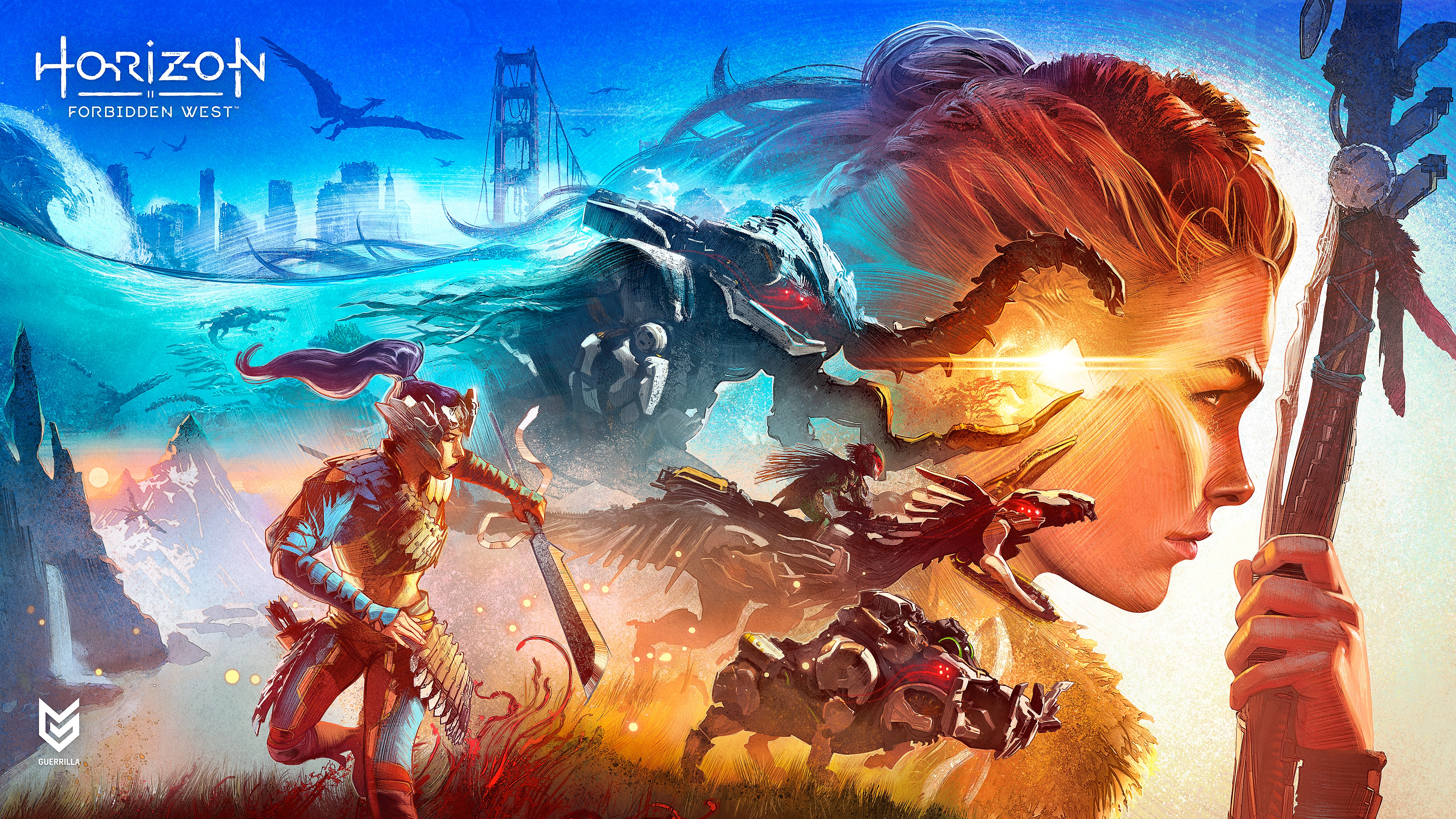 Horizon Forbidden West-bakgrundsbild (dator)