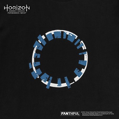 Horizon Forbidden West フォーカスロゴ Tシャツ（黒） Gallery Image 4
