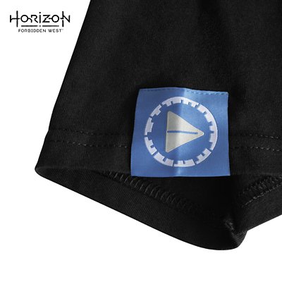 Horizon Forbidden West フォーカスロゴ Tシャツ（黒） Gallery Image 5