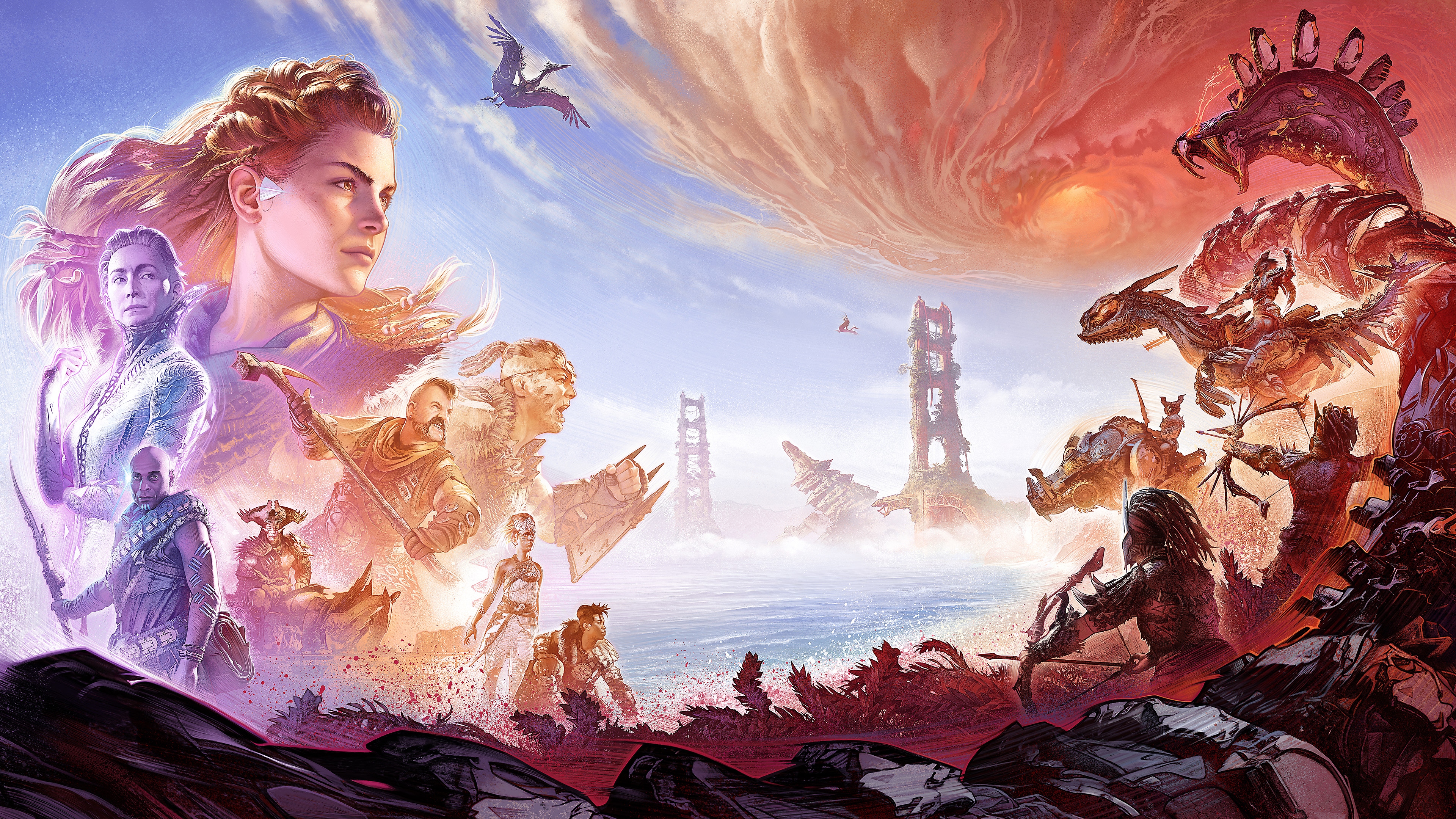 Arte principal de fondo de pantalla de Horizon Forbidden West