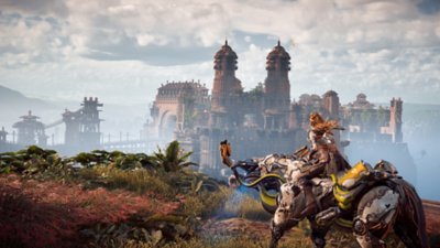 Horizon Zero Dawn - capture d'écran dans le désert