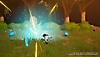 Captura de tela de Infinity Strash: Dragon Quest The Adventure of Dai mostrando Dai enfrentando Slimes