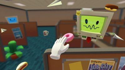 Grafika hrdiny ze hry Job Simulator