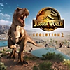 Jurassic World Evolution 2 a mostrar um T-Rex