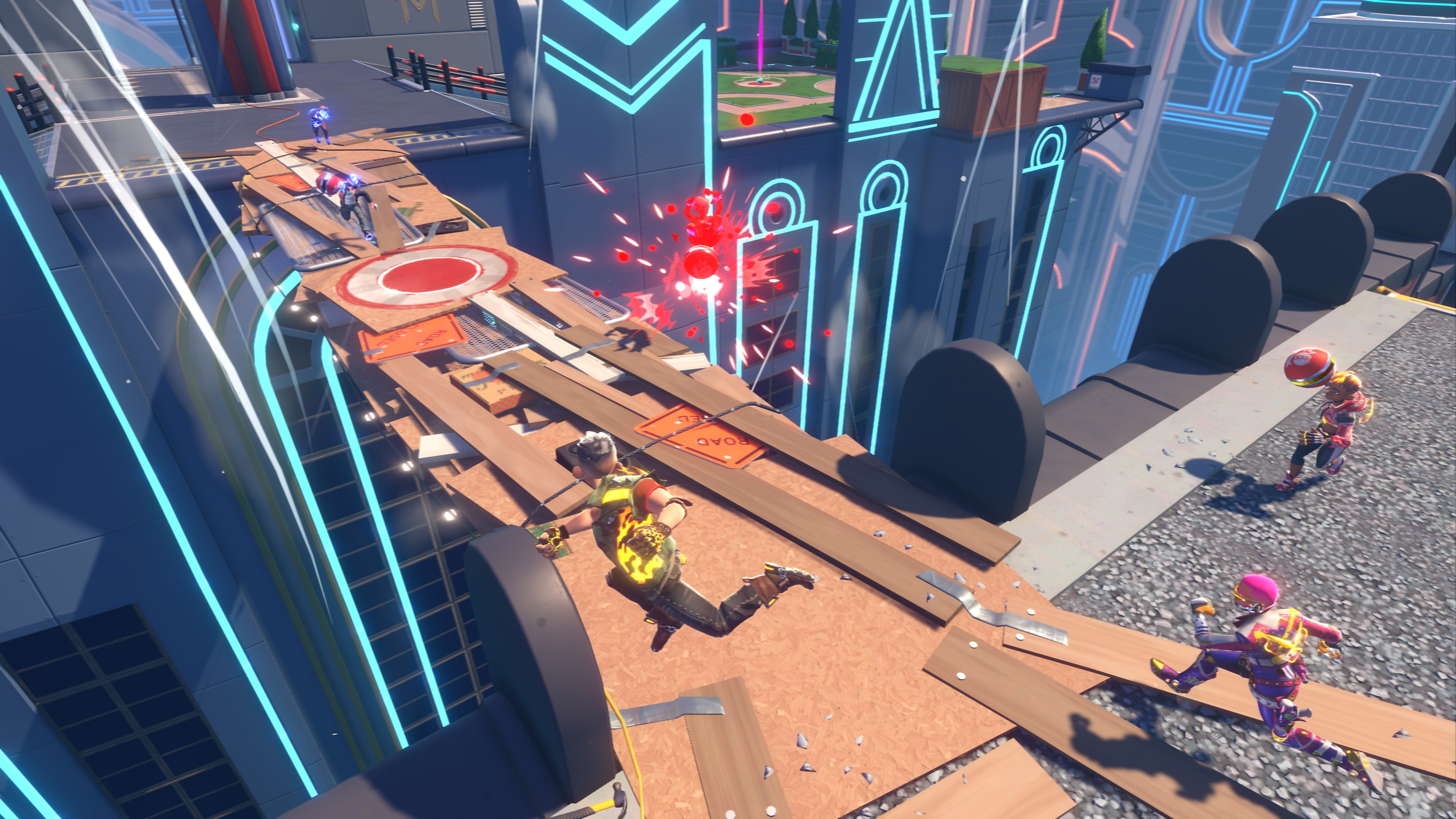 Knockout City - Capture d'écran montrant le gameplay d'un match
