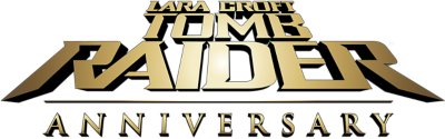شعار tomb raider anniversary باللون الذهبي