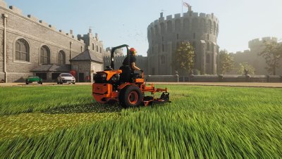 Screenshot uit Lawn Mowing Simulator