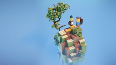 Heldengrafik von LEGO Builder's Journey