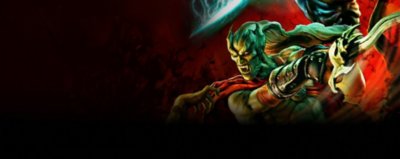 legacy of kain defiance key art showing a character ready to attack with an angry gesture