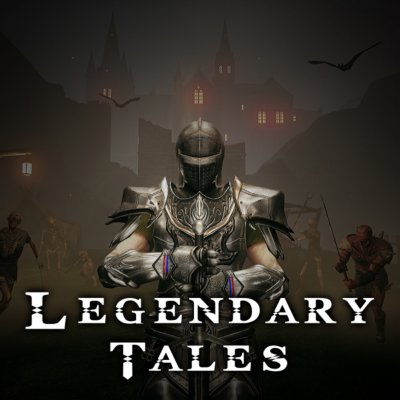 عمل فني من لعبة Legendary Tales يُظهر فارسًا مدرّعًا