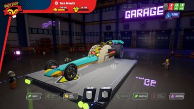 Lego 2K Drive – snímek obrazovky garáže 4