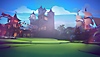 《LEGO Brawls》背景圖片，顯示一處城堡場景