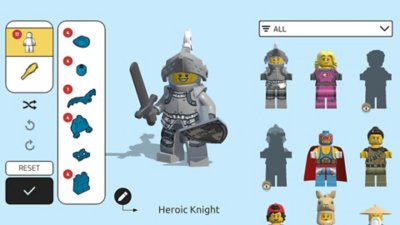 LEGO Brawls – skjermbilde av en ridderfigur