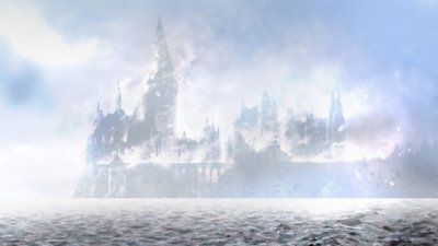 LEGO Harry Potter – Illustration d'arrière-plan montrant Poudlard