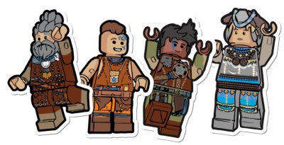 Lego Characters Sticker