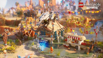 صورة مقرّبة لـ"آلوي" بنمط Lego من Lego Horizon Adventures