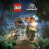 LEGO® Jurassic World™ image showing characters escaping on a motorcycle.