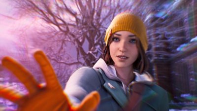 Life is Strange: Double Exposure – snímek obrazovky zobrazující Max, jak používá své schopnosti