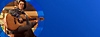 Arte de Por qué deberías jugar Life Is Strange: True Colors que muestra a Álex tocando una guitarra acústica dentro del círculo de PlayStation 