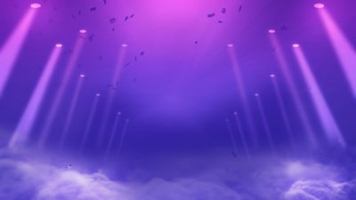 Lumines Arise background art showing spotlights