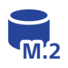 M2 SSD-lagring – ikon