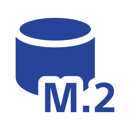 M.2 SSD-lagring – ikon