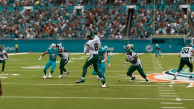 Screenshot von Madden NFL 24, der ein Stadion zeigt