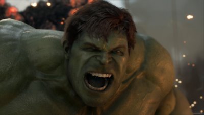 Marvel's Avengers - Características principales, captura de pantalla de Hulk: el hombre increíble