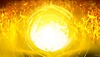 Arte de fondo de Marvel's Midnight Suns: una esfera brillante rodeada de llamas