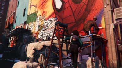 captura de pantalla del daily bugle "Reflexiones sobre los murales" de marvel's spider-man miles morales