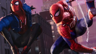 Marvel's Spider-Man: Miles Morales - Daily Bugle Now - image showing two Spider-Men, Miles and Peter