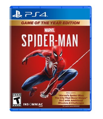 marvel's spider-man ps4 blu ray