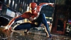 captura de pantalla de PC de marvel's spider-man agachado en 4K