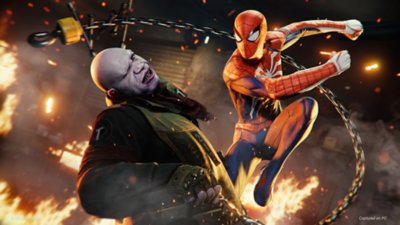 marvel's spider-man pc ภาพหน้าจอ tombstone punch