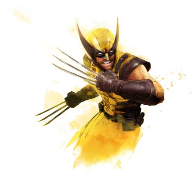 《Marvel's Wolverine》主题宣传海报，金刚狼伸展利爪，展现英勇身姿