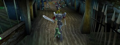 Gameplay screenshot from MediEvil Resurrection