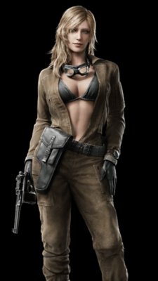 Fotografía de cuerpo entero del personaje Eva.