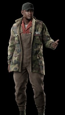 Fotografía de cuerpo entero del personaje Sigint.