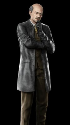 Fotografía de cuerpo entero del personaje Sokolov.