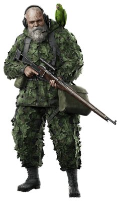 Fotografía de cuerpo entero del personaje The End.