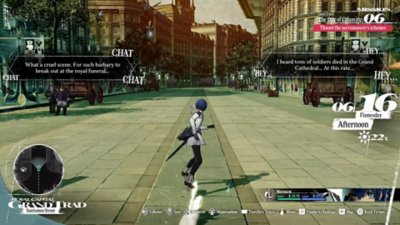 Metaphor: ReFantazio screenshot showing the player exploring a town