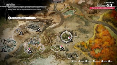 Metaphor: ReFantazio screenshot showing the world map
