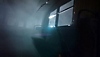 《Metro Awakening》螢幕截圖：玩家躡手躡腳在車廂裡潛行，以免外頭的敵人發現