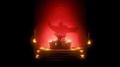 Screenshot aus Metro Awakening, auf dem ein Charakter über eine Leiche gebeugt ist und ein Ritual an einem Altar durchführt
