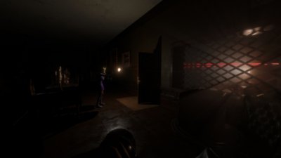 Midnight Murder Club - screenshot van meerdere personages die elkaar beschijnen met zaklampen.