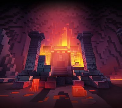 Minecraft Dungeons - arte de fundo