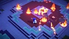 Minecraft Dungeons Seasonal Adventure – Luminous Night – Captură de ecran cu lupte