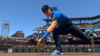 Screenshot MLB The Show 25 met fieldende Bryson Stott