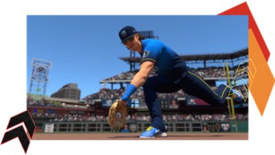 Screenshot MLB The Show 25 met fieldende Bryson Stott