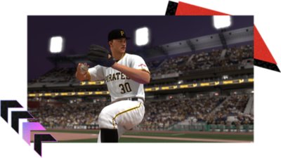 MLB The Show 25 screenshot showing Paul Skenes pitching